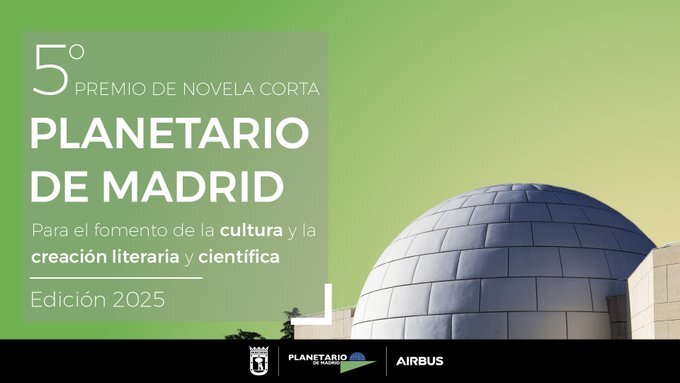 Distrito Usera (@jmd_usera) on Twitter photo 📢Si te gusta escribir y disfrutas de la ciencia no dejes de participar en el V Premio de novela corta 📖 <a href="/PlanetarioMad/">Planetario de Madrid</a> 🔭
📅Fecha de presentación de trabajos hasta el 1 de septiembre
👉Más información: informate.madrid.es/arkgb1 📢Si te gusta escribir y disfrutas de la ciencia no dejes de participar en el V Premio de novela corta 📖 <a href="/PlanetarioMad/">Planetario de Madrid</a> 🔭
📅Fecha de presentación de trabajos hasta el 1 de septiembre
👉Más información: informate.madrid.es/arkgb1