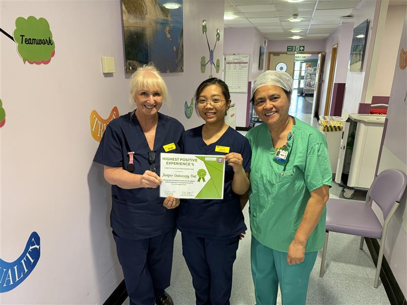 🌟 FFT Awards | June 2025 (Based on May's Data) 🌟
Congratulations to the Emergency Department, NICU, and Juniper Endoscopy Unit for featuring in this month’s FFT Awards! Thank you to all the staff, teams, and care groups who go above and beyond with FFTs and patient feedback. 💙