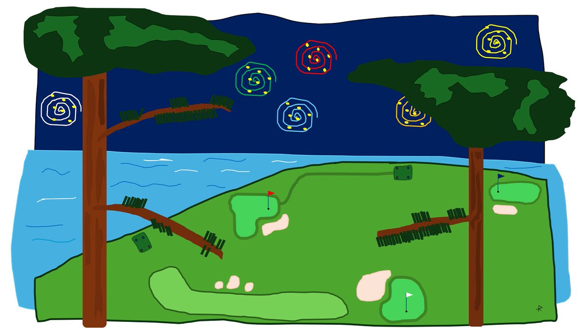 shiftr_art's tweet image. Midsummer golf

#excelart #digitalart #golf #golfcourse #midsummer