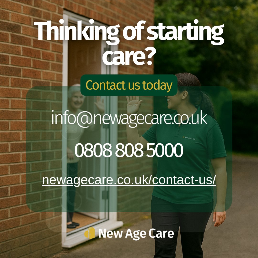 New Age Care (@newagecareuk_) on Twitter photo Starting care should feel simple.
At New Age Care, we guide you every step:
1️⃣ Reach out in the way that suits you
2️⃣ In-home visit to plan care around your needs
3️⃣ We help with funding, match carers & start care
📞 0808 808 5000
📧 info@newagecare.co.uk
#NewAgeCare #HomeCare Starting care should feel simple.
At New Age Care, we guide you every step:
1️⃣ Reach out in the way that suits you
2️⃣ In-home visit to plan care around your needs
3️⃣ We help with funding, match carers & start care
📞 0808 808 5000
📧 info@newagecare.co.uk
#NewAgeCare #HomeCare