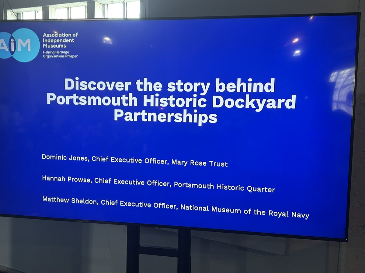 DominicJonesUK's tweet image. There is no way that @MaryRoseMuseum  could host @Aimuseums Museums #AIMConference without the help from @PortsmouthHQ @NatMuseumRN providing spaces and venues to delivering workshops, behind the scenes tours and so much more.This conference is a great example of collaboration.