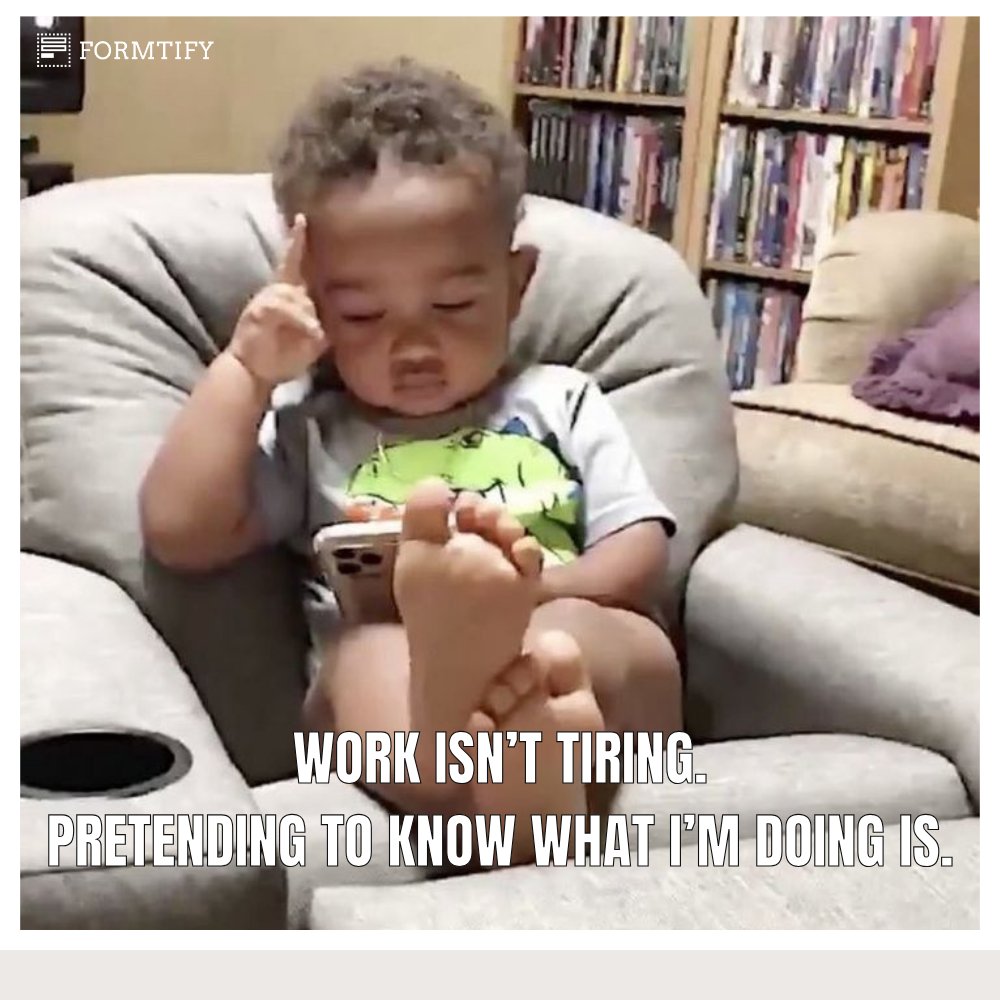 formtify's tweet photo. Work isn’t tiring.
Pretending to know what I’m doing is. 😵‍💫🖥️
#Formtify #FakeItTillYouBreak #CorporateConfusion #IDKButIWillTry #KeyboardSmashingForResults https://t.co/Dxk1nTUhxj