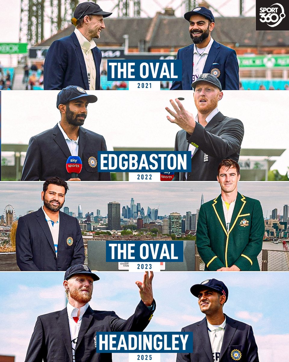 Four different captains for India in their last 4 Tests on English soil ©️😮

#ENGvIND