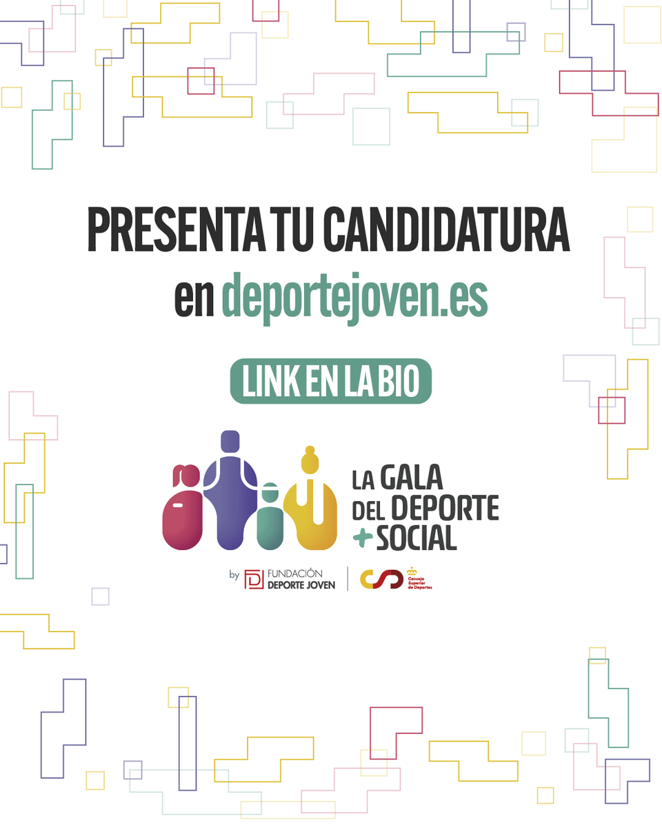 ¡Recuerda que está activa la convocatoria de los III Premios Fundación Deporte Joven!
 Hasta el 2 de julio puedes presentar tu candidatura a los #PremiosFundaciónDeporteJoven2025, que reconocen proyectos que utilizan el deporte como motor de cambio social 💥

👉 Toda la