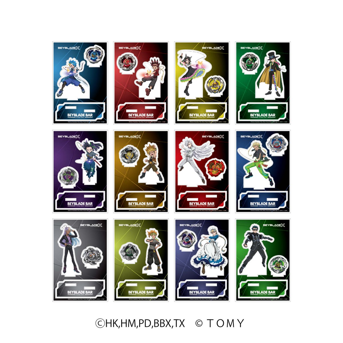 BEYBLADE BAR オリジナルアクリルスタンド(全23種)】 ¥2,200(税込