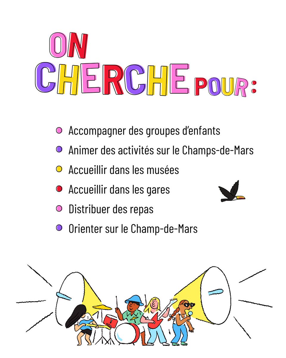 😎 Ensemble, on peut changer leur été !

🌴⛱️Le 20 août, 80 000 enfants vivront une journée de vacances de OUF à Paris : visites culturelles le matin (château de Versailles, bateaux-mouches, musées) et une grande fête l’après-midi sur le Champ-de-Mars (concerts, animations