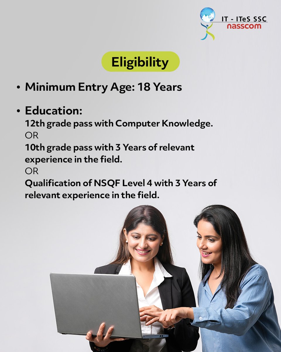 sscnasscom's tweet image. The Junior Software Developer Qualification by #SSCNasscom details down the job description, #skills, educational criteria, qualifications, and personal attributes required to become a #JuniorSoftwareDeveloper.
Visit sscnasscom.com/qpNos to learn more!
#skilldevelopment #QP