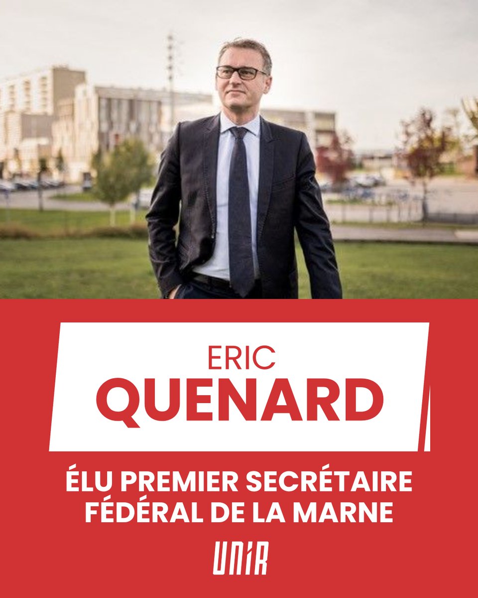 Unir__'s tweet image. Félicitations à @EricQUENARD pour sa réélection à la tête de la Fédération socialiste de la Marne ! 🌹