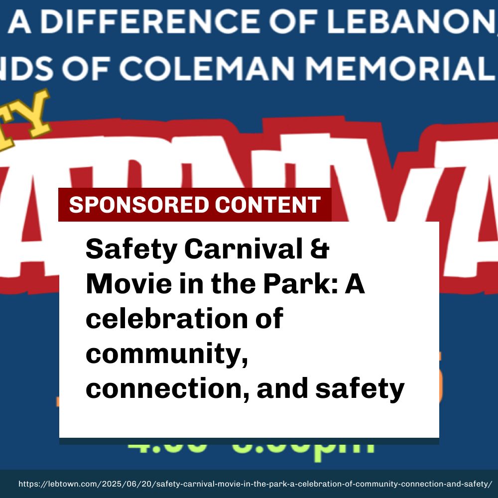 Making a Difference of Lebanon, PA, will host its inaugural Safety Carnival featuring emergency services demonstrations, family activities and a free screening of “Kung Fu Panda” on June 28 at Coleman Memorial Park. lebtown.com/2025/06/20/saf…
