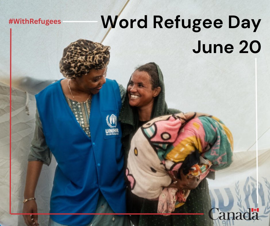 Today on #WorldRefugeeDay, we stand in solidarity with the millions forced to flee.
You are not forgotten. You are not alone.

Canada 🇨🇦 is proud to offer protection and opportunity—refugees enrich and strengthen our communities.

#WithRefugees #IRCC
