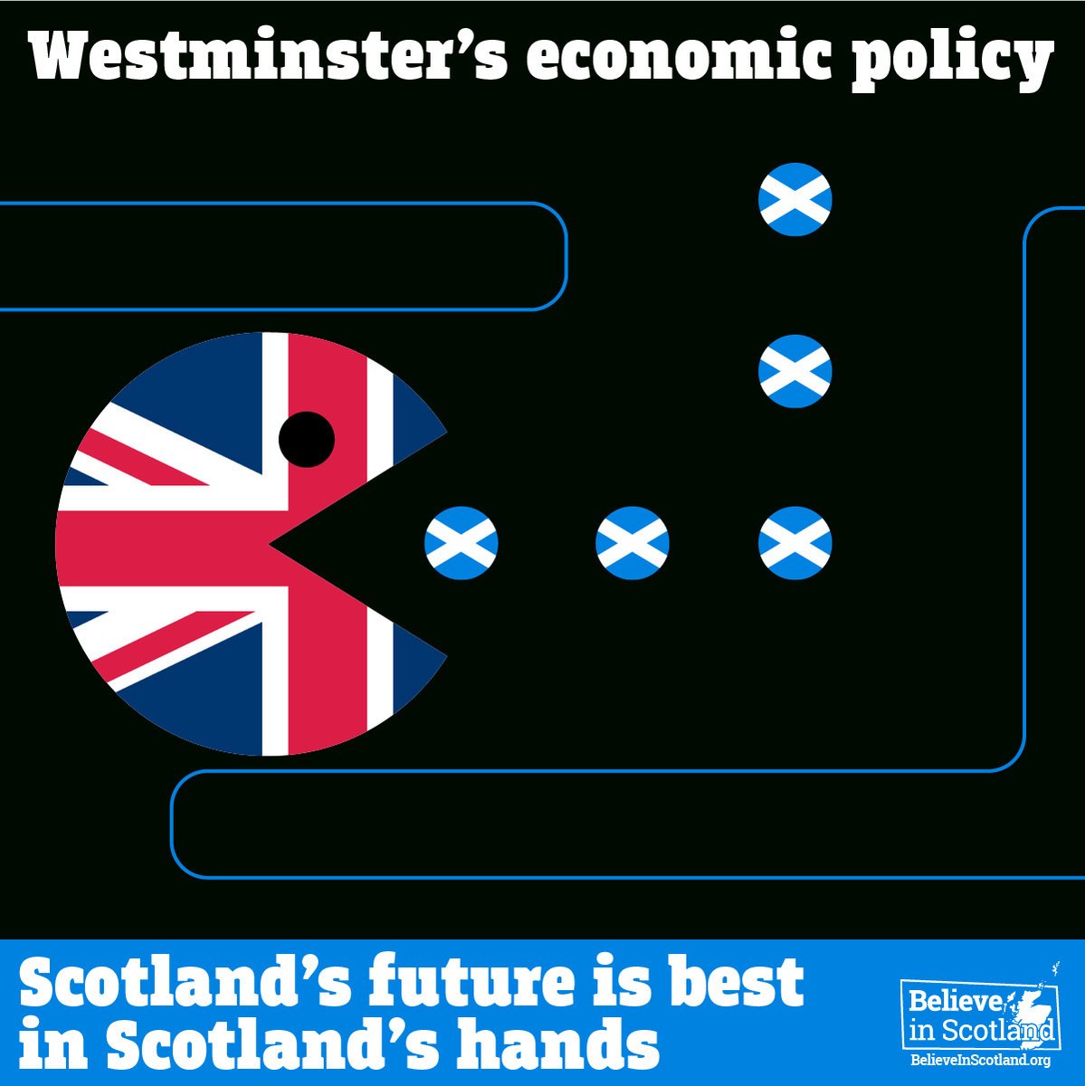 👾 Westminster’s eating away at Scotland’s resources.
❌ But this isn’t a game — it’s our future.
🔁 Share if you believe decisions about Scotland should be made in Scotland.