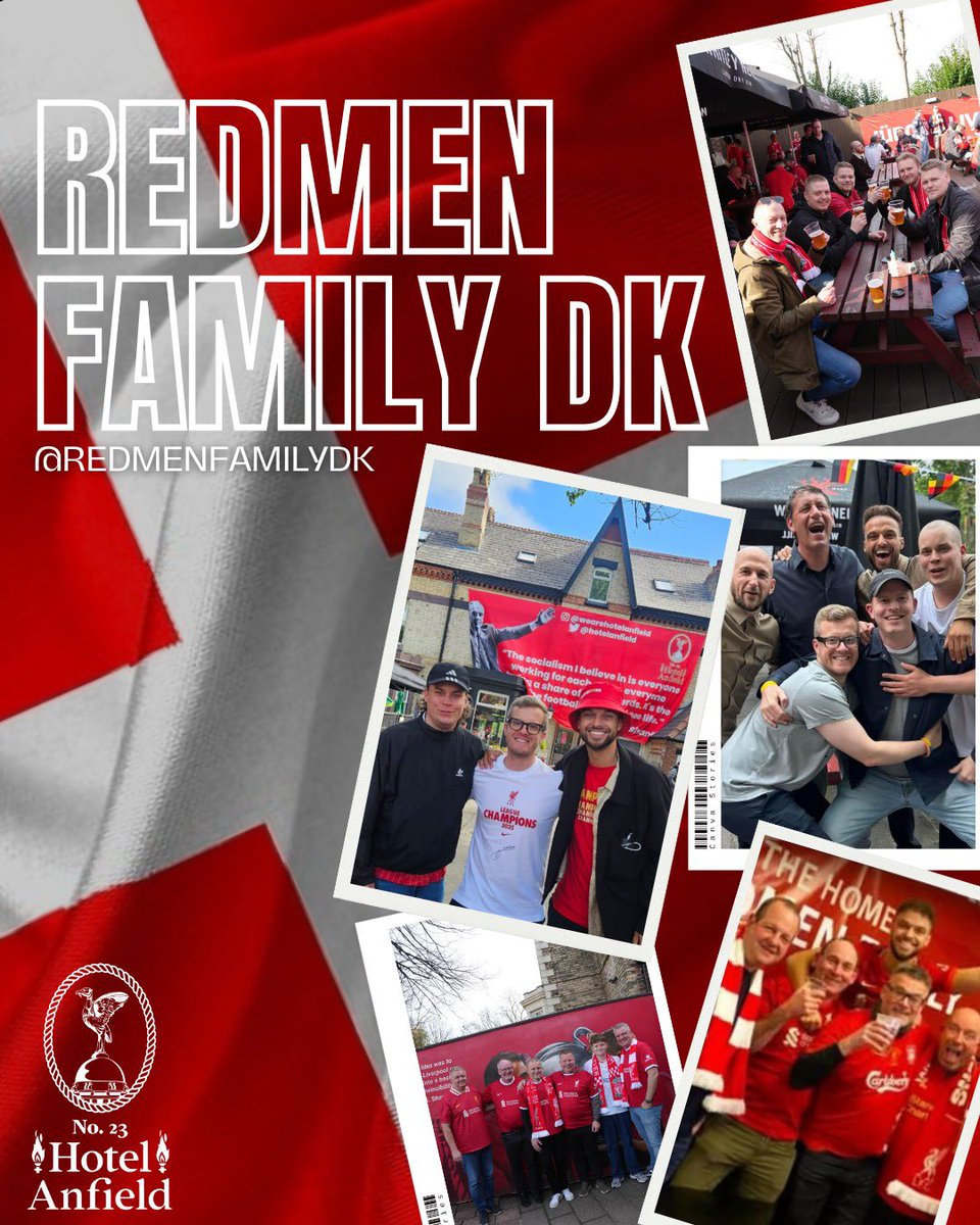 Hotel Anfield | 23 Anfield Rd (@hotelanfield) on Twitter photo Introducing… 𝗙𝗮𝗻 𝗴𝗿𝗼𝘂𝗽 𝗙𝗿𝗶𝗱𝗮𝘆 🙌
A day to celebrate all of our amazing friends from all across the world!
Starting of with <a href="/RedmenFamilydk/">Redmen Family - Vi elsker Liverpool</a> ❤️
We love every minute these guys spend with us, from their own events at our place with legend <a href="/DanielAgger/">Daniel Agger</a>, to joining Introducing… 𝗙𝗮𝗻 𝗴𝗿𝗼𝘂𝗽 𝗙𝗿𝗶𝗱𝗮𝘆 🙌
A day to celebrate all of our amazing friends from all across the world!
Starting of with <a href="/RedmenFamilydk/">Redmen Family - Vi elsker Liverpool</a> ❤️
We love every minute these guys spend with us, from their own events at our place with legend <a href="/DanielAgger/">Daniel Agger</a>, to joining