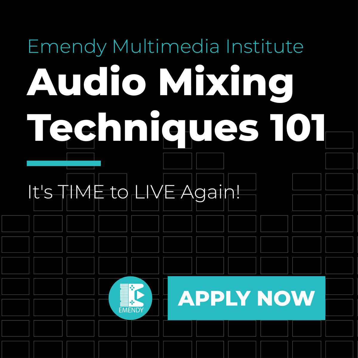 EMENDYInstitute's tweet photo. From the basics of DJing to mastering Digital Music Production and Audio Mixing, our short programmes are perfect for aspiring producers, DJs, and content creators. 

Ready to shape your sound?

👉 Apply Now: https://t.co/pundftVxgT

#ItsTIMEtoLIVEAgain! https://t.co/jCcXfy0blw