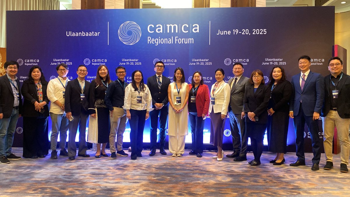 And that marks the end of our 2025 Forum! We’re looking fwd to celebrating the completion of the Forum w/our #CAMCA community at this evening's farewell reception. Thx once again to our participants, speakers, sponsors, staff &amp; volunteers for making #CAMCA2025Mongolia a success!