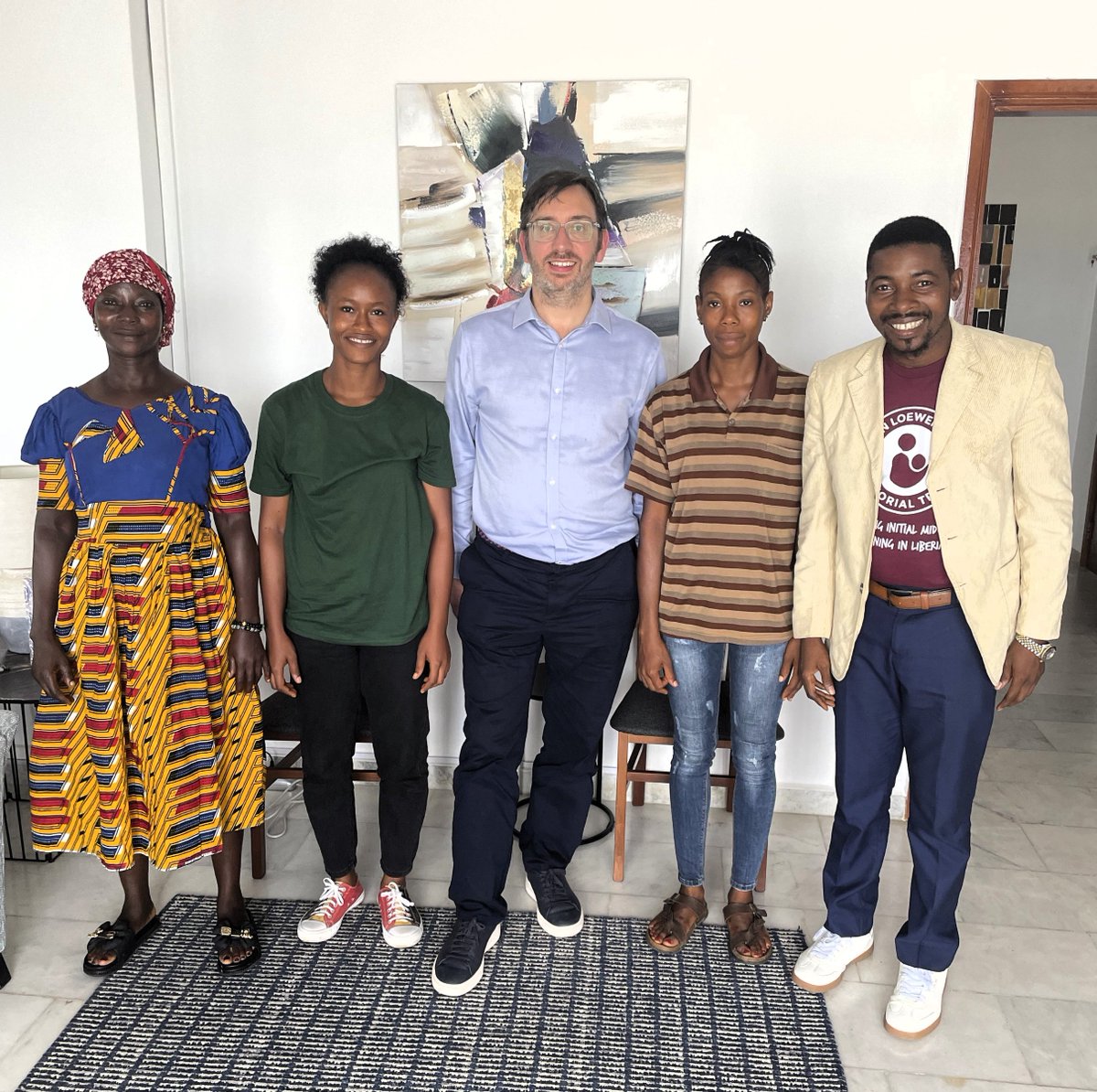 A highlight of our week was having tea and cake with Esther and Joannah, two trainee Liberian midwives ☕️🍰

These two bright, dedicated young women are learning life-saving health and midwifery skills, with their studies supported by the Embassy and HLMT 🇬🇧🇱🇷

#GoFarGoTogether