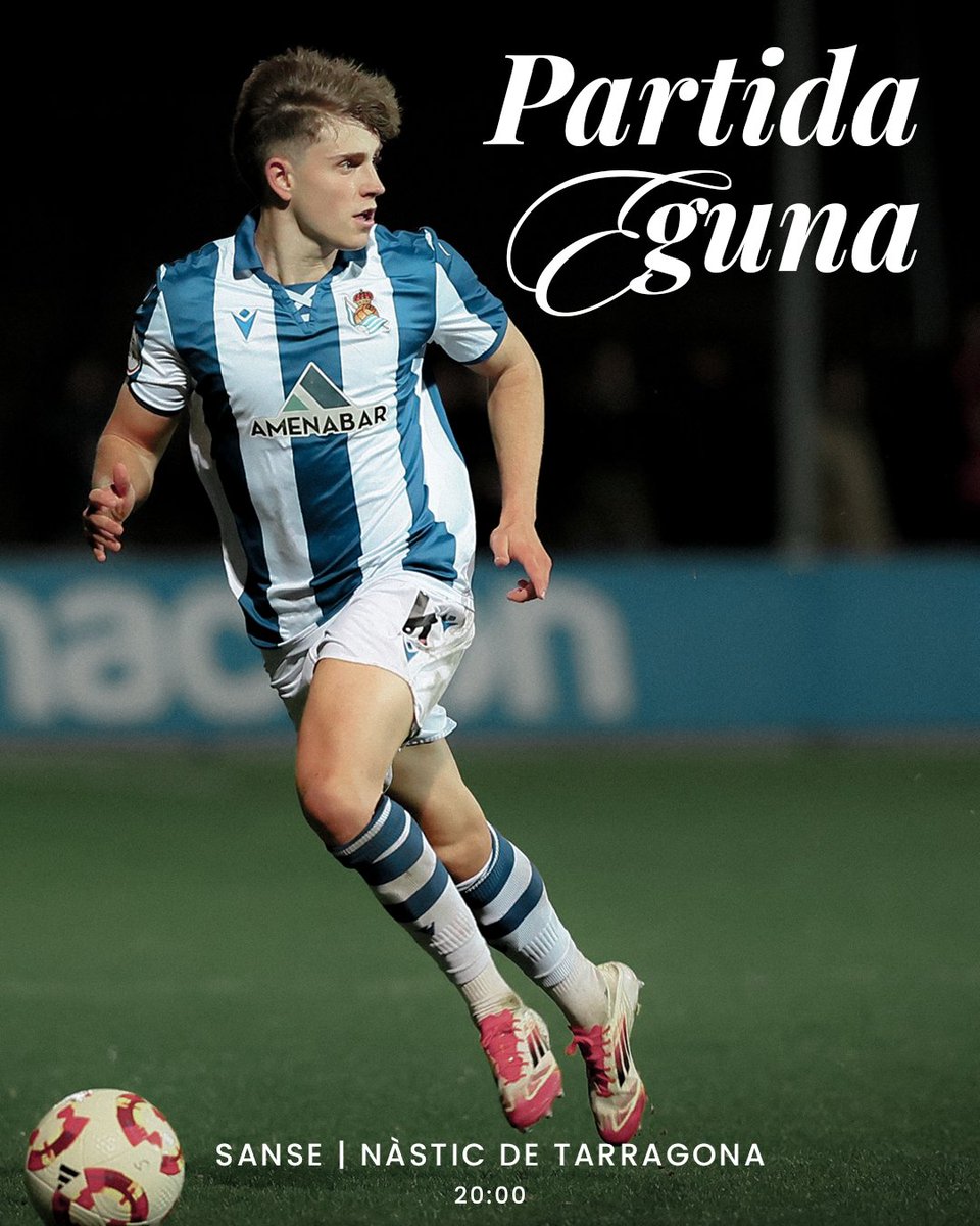 🔥 𝗜𝗚𝗢𝗘𝗥𝗔𝗥𝗘𝗡 𝗕𝗜𝗟𝗔! 𝗚𝗢𝗔𝗭𝗘𝗡 𝗦𝗔𝗡𝗦𝗘!
🆚 @nastictarragona
🏟 Jose Luis Orbegozo
⏰ 20:00
🎥 Real Sociedad TV
🏆 @primerarfef

#Zubieta