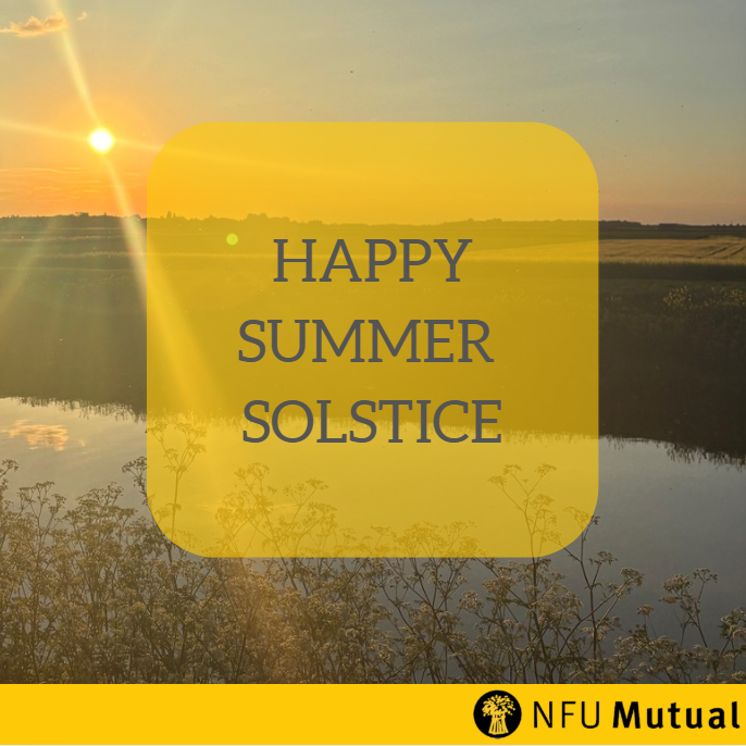 Tomorrow, the 21st of June, is the summer solstice - also known as the longest day of the year  🌞

NFU Mutual East Cambridgeshire and Fenland hope you enjoy the sun! Happy #SummerSolstice

Fun fact: around the summer solstice, 99% of people on Earth see sunlight simultaneously
