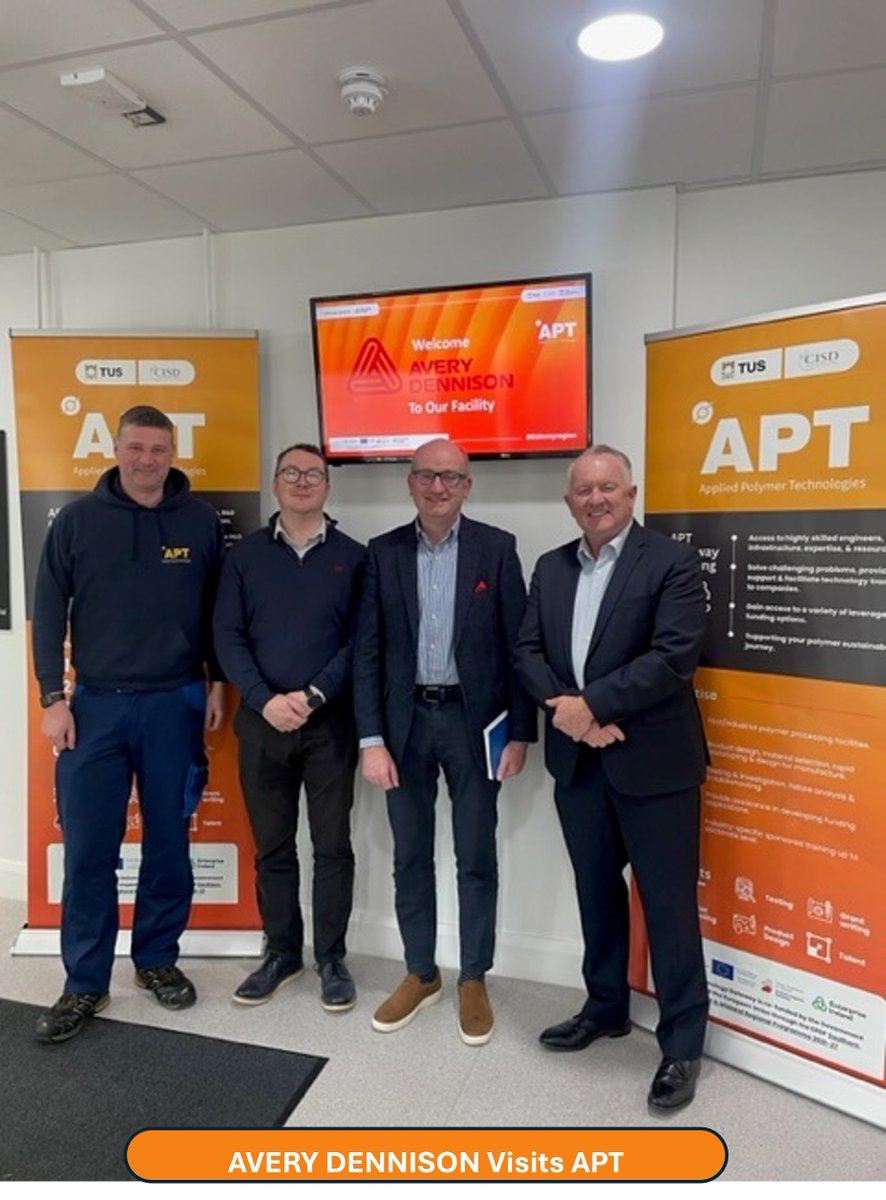 APT Applied Polymer Technologies (@apt_ireland) on Twitter photo We were delighted to welcome Emmett McArdle & John Gaffney from <a href="/AveryDennison/">Avery Dennison</a> to our <a href="/apt_ireland/">APT Applied Polymer Technologies</a> facility for a recent visit. Thank you to the team at Avery Dennison for taking the time to visit.
#apt #ResearchAndDevelopment #EUinmyregion #AveryDennison #IndustryCollaboration We were delighted to welcome Emmett McArdle & John Gaffney from <a href="/AveryDennison/">Avery Dennison</a> to our <a href="/apt_ireland/">APT Applied Polymer Technologies</a> facility for a recent visit. Thank you to the team at Avery Dennison for taking the time to visit.
#apt #ResearchAndDevelopment #EUinmyregion #AveryDennison #IndustryCollaboration