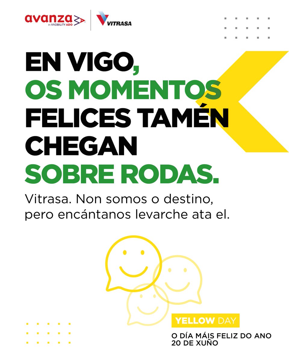🚌 Hai viaxes que non se esquecen: un concerto en Castrelos, unha tarde en Samil...

💛 En Vitrasa sabemos que a felicidade tamén viaxa en bus.

E ti, que momento especial viviches connosco?

#VigoMola #Vitrasa #MobilidadeSostible #YellowDay