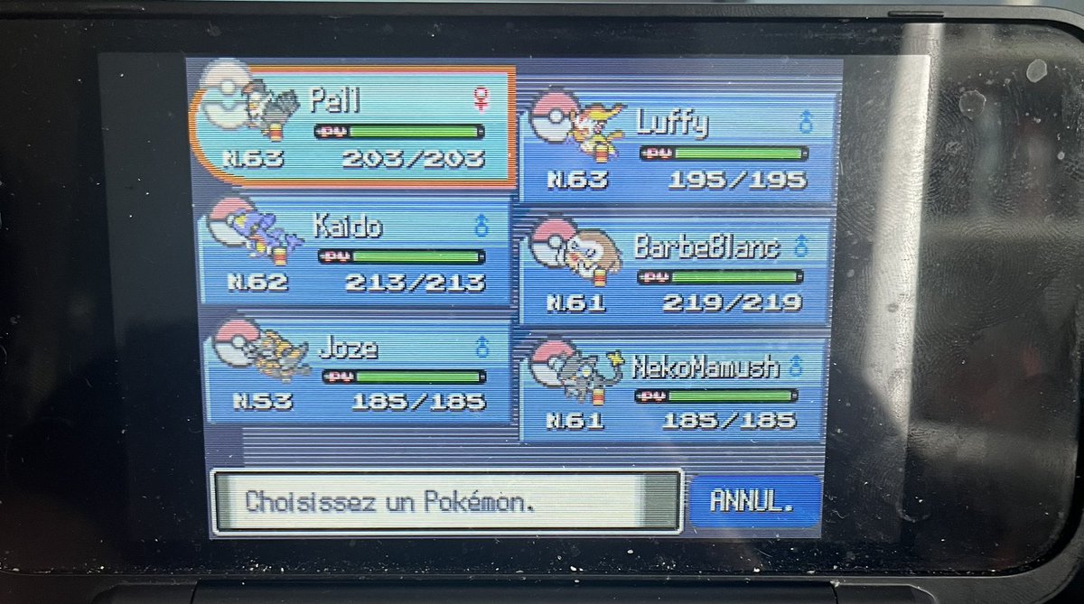 Gp3Sde8mr1AxUW2's tweet image. Vous avez encore une sauvegarde avec une équipe que vous trouver iconique perso sur mon vieux jeu platine (ps quelqu’un a Une idée pour le restauré)
Genre mamochon c’était le minimum