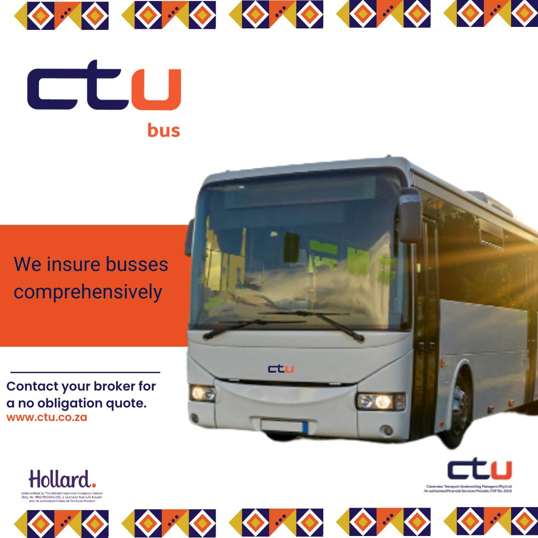 At CTU Bus, we don't just transport, we transform. Sign up your fleets with us for a road ahead paved with reliability, efficiency, and unmatched service. 

Contact us on 011 274 1300 and we will connect you with a broker near you .🚌✨ #CTUBus