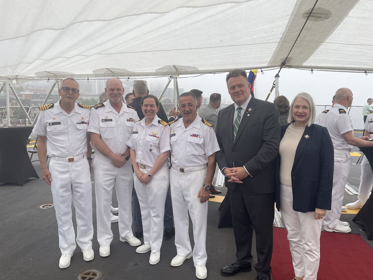 Nice to be back on #HMCSMargaretBrooke for a #FleetWeek reception. Lots of activities recognizing and celebrating our Navy, and those who serve.