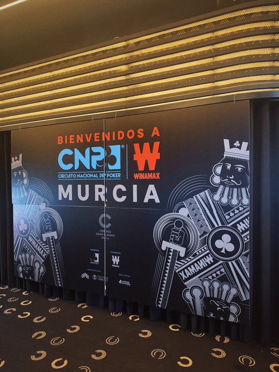 CNP® Poker (@cnp_poker) on Twitter photo ¡Todo listo para el #CNPWMurcia! Del 23 al 29 en <a href="/CASINOMURCIA/">Orenes Gran Casino Murcia</a>.
♣️Main Event, High Roller, Mini, Pineapple y mucho más!🎟️ Clasifícate desde 2€ en @winamax_espana
¡Llega una semana de póker y diversión en la ciudad de Murcia!
#CNPW2025 @laroushevents ¡Todo listo para el #CNPWMurcia! Del 23 al 29 en <a href="/CASINOMURCIA/">Orenes Gran Casino Murcia</a>.
♣️Main Event, High Roller, Mini, Pineapple y mucho más!🎟️ Clasifícate desde 2€ en @winamax_espana
¡Llega una semana de póker y diversión en la ciudad de Murcia!
#CNPW2025 @laroushevents