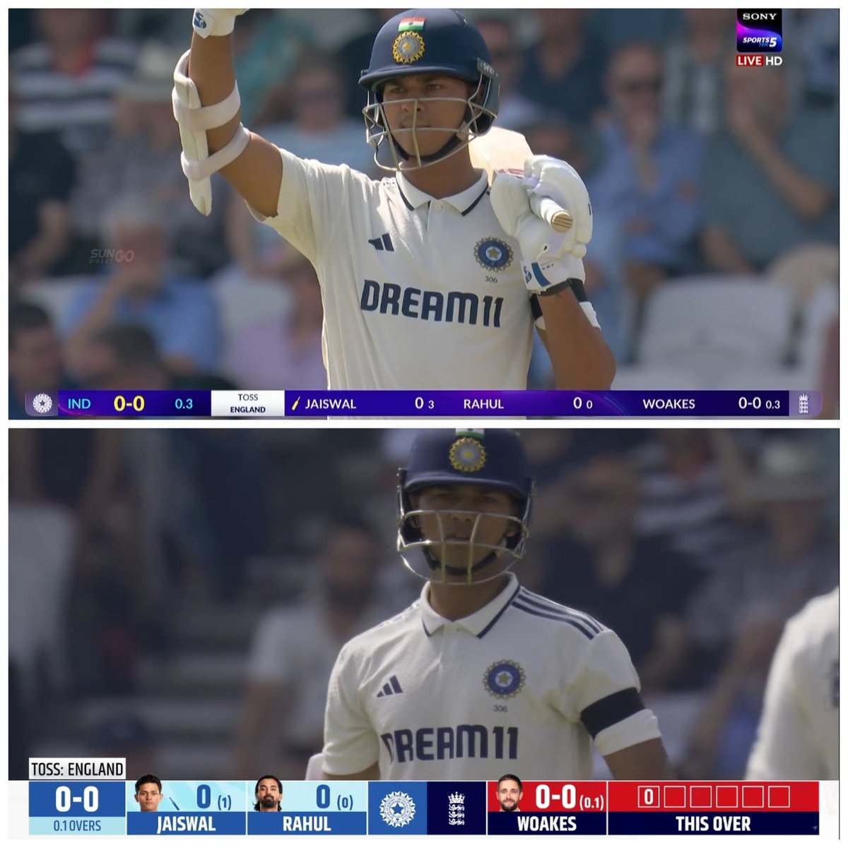 mufaddal_vohra's tweet image. The scorecard graphics of Sony and JioHotstar.