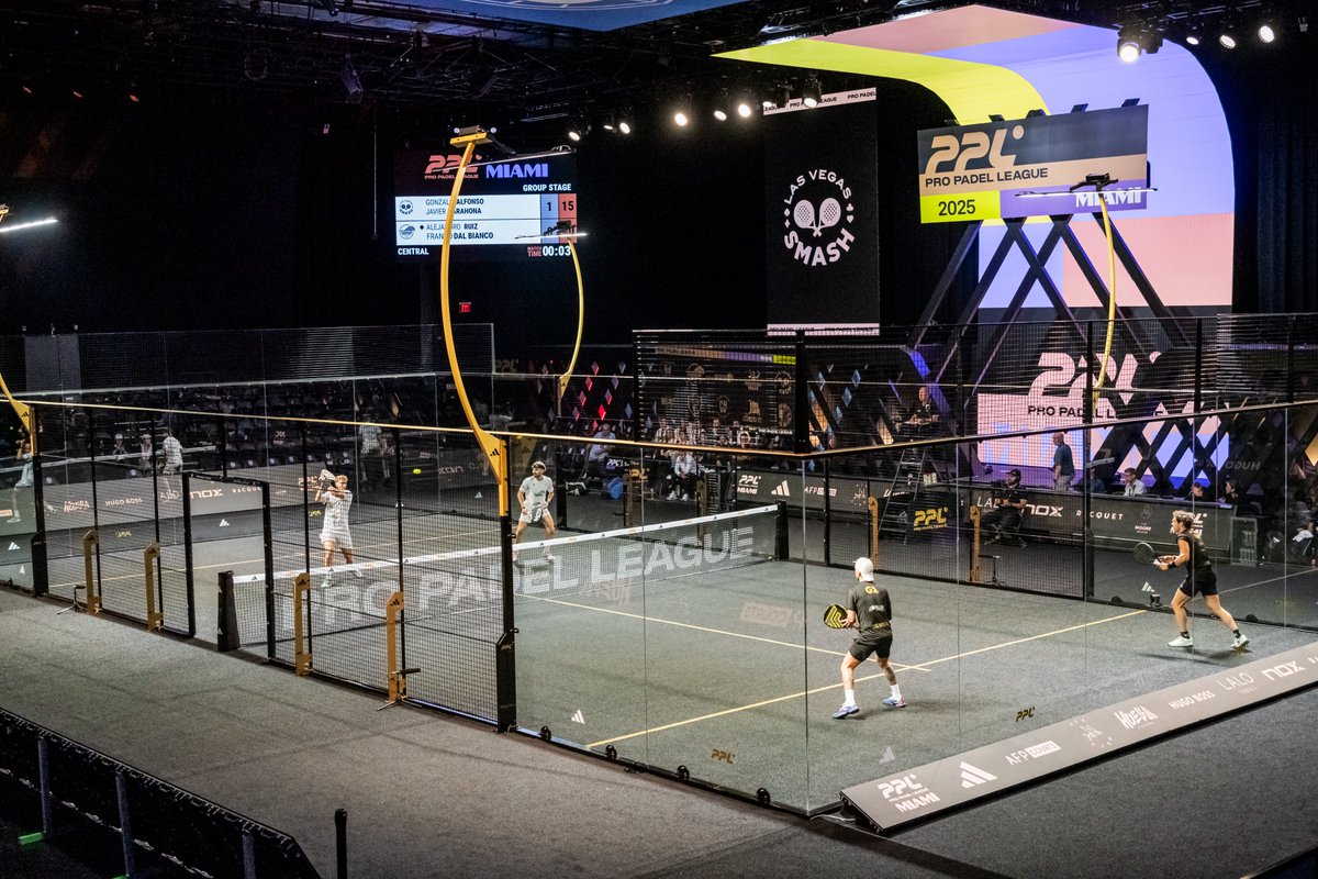 Day 1 at #PPLMiami delivered top-tier padel on the #adidasPPLHighCompetition court—designed, engineered, and installed by #AFPCourts .