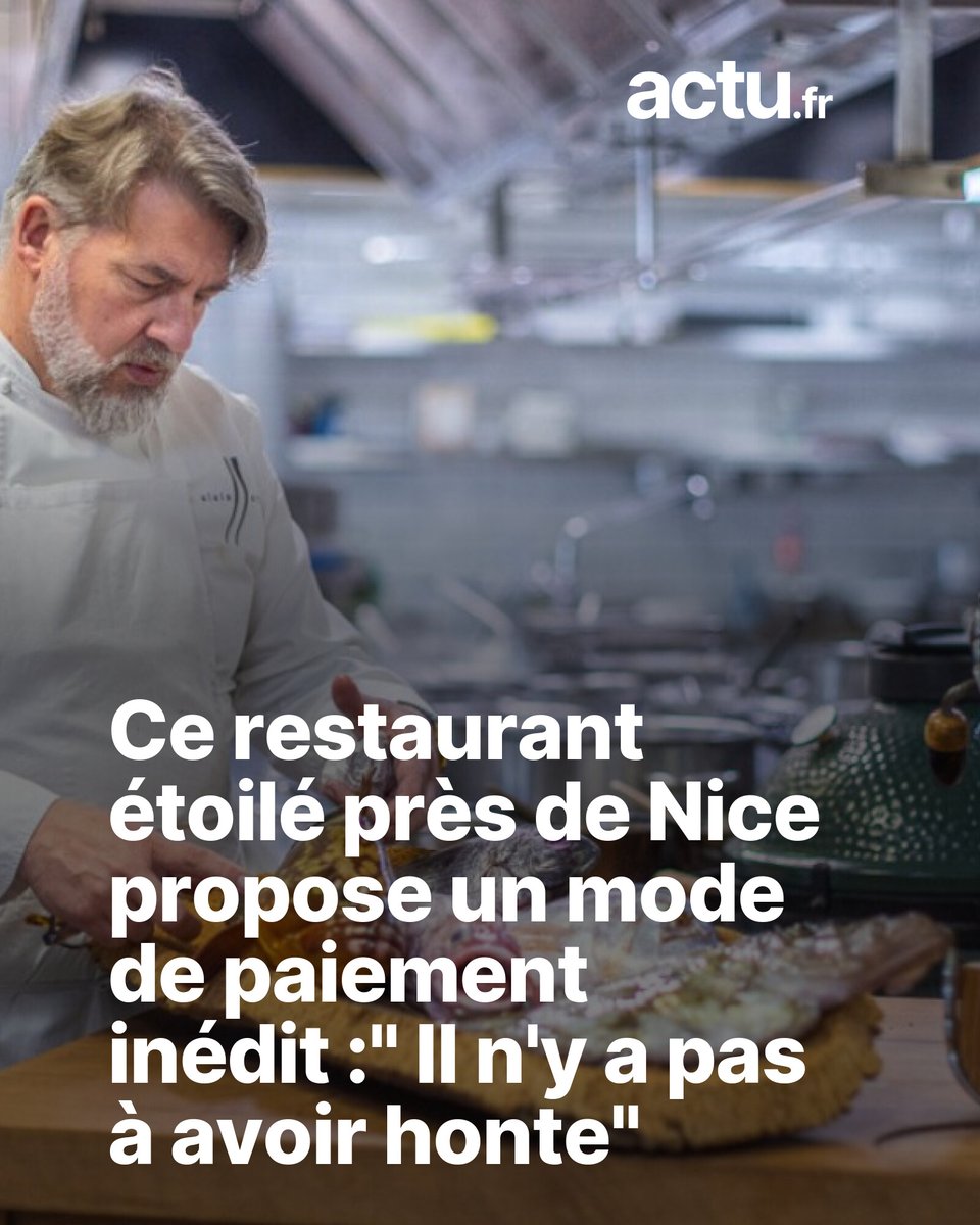 👨‍🍳 Le restaurant d'Alain Llorca, une étoile au guide Michelin, a mis en place une nouvelle manière de payer l'addition

➡️ l.actu.fr/LVUC