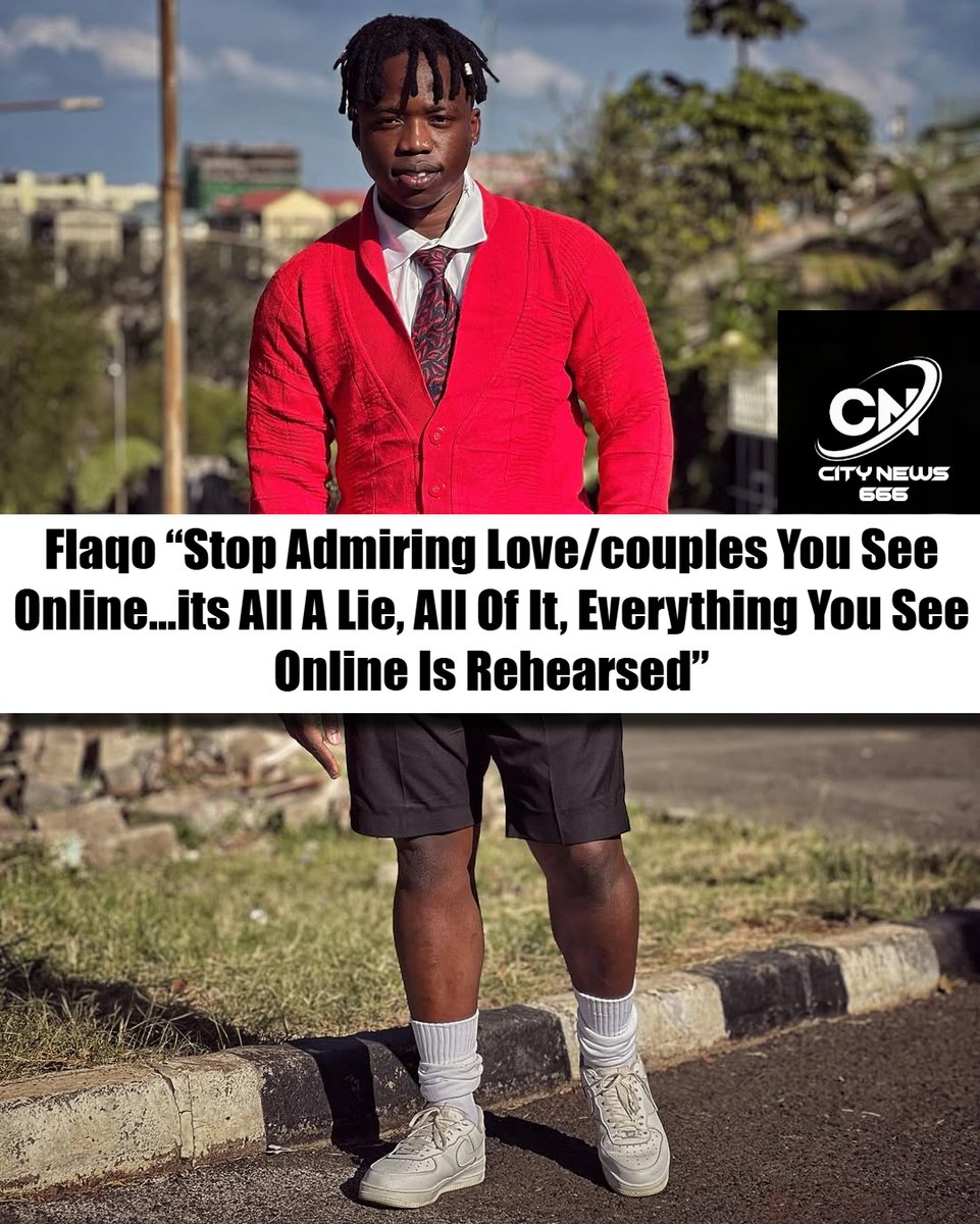 Tweetsbyblair's tweet photo. Flaqo โStop Admiring Love/couples You See Online...its All A Lie, All Of It, Everything You See Online Is Rehearsedโ
#mulamwah #ruthk https://t.co/jKTGfVkopV