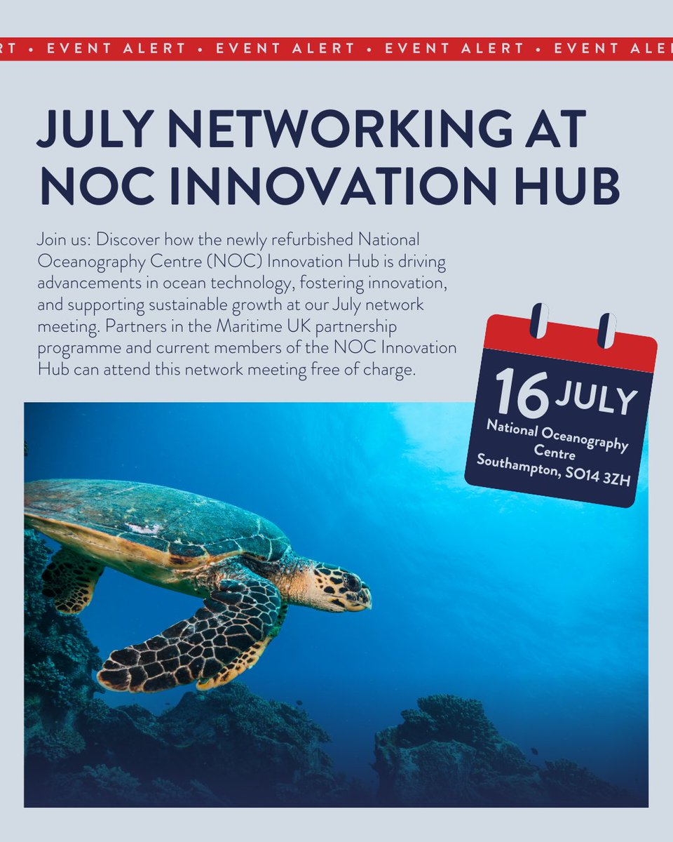 Maritime UK Solent (@muksolent) on Twitter photo Dive into innovation at our July network meeting!
Explore how the <a href="/NOCnews/">National Oceanography Centre</a> Innovation Hub is leading the way in ocean tech and sustainable growth – and hear directly from inspiring businesses that got their start there.
maritimesolent.com/whats-on/
#MaritimeSolent Dive into innovation at our July network meeting!
Explore how the <a href="/NOCnews/">National Oceanography Centre</a> Innovation Hub is leading the way in ocean tech and sustainable growth – and hear directly from inspiring businesses that got their start there.
maritimesolent.com/whats-on/
#MaritimeSolent