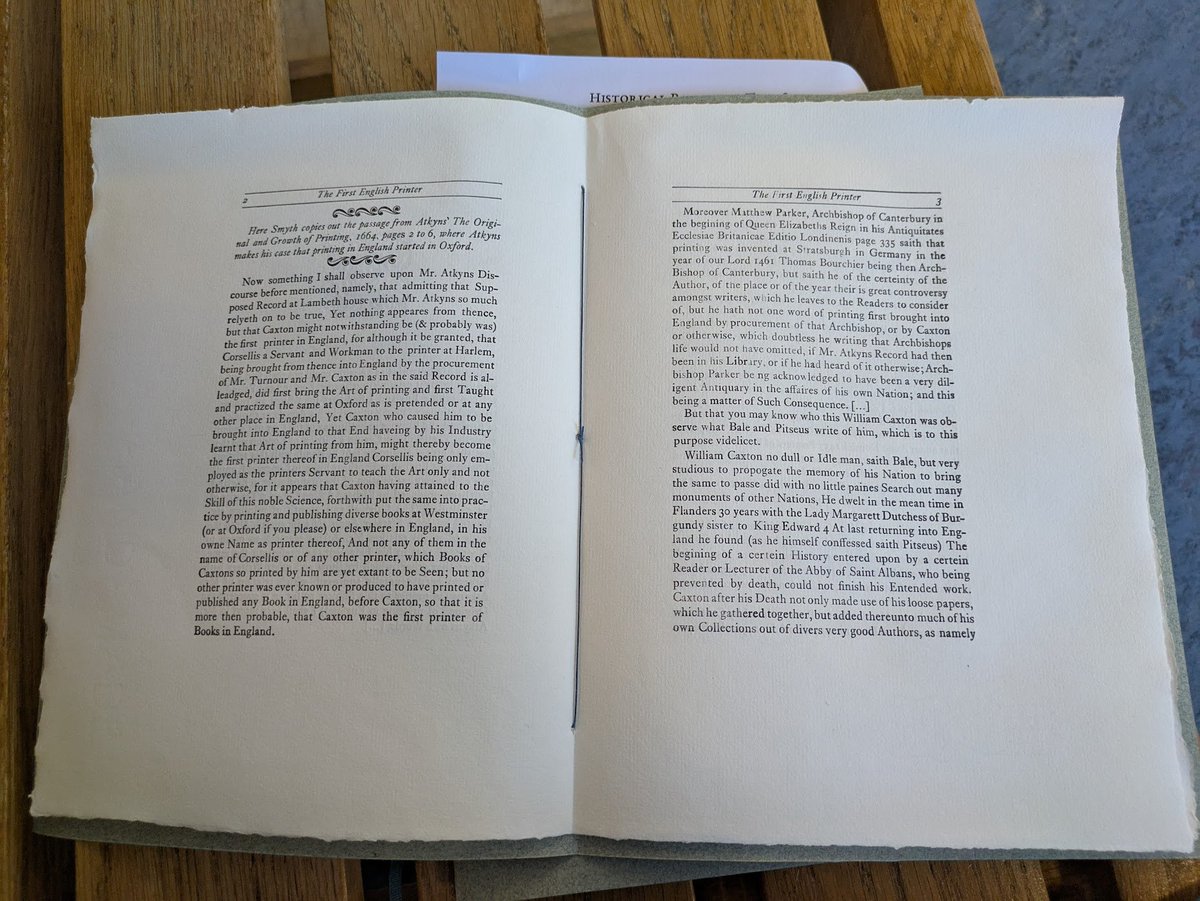 We are just so astoundingly fortunate to have the Historical Printing Room at <a href="/theUL/">Cambridge University Library</a>. I have enjoyed doing the course so, so, much and learned so much. This morning, I took delivery of a second-hand Adana press.....