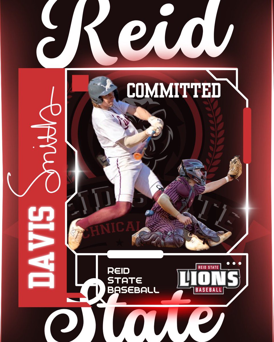 Congratulations to Davis Smith on his commitment to Reid State Community College in Evergreen, Alabama. #LionStrong