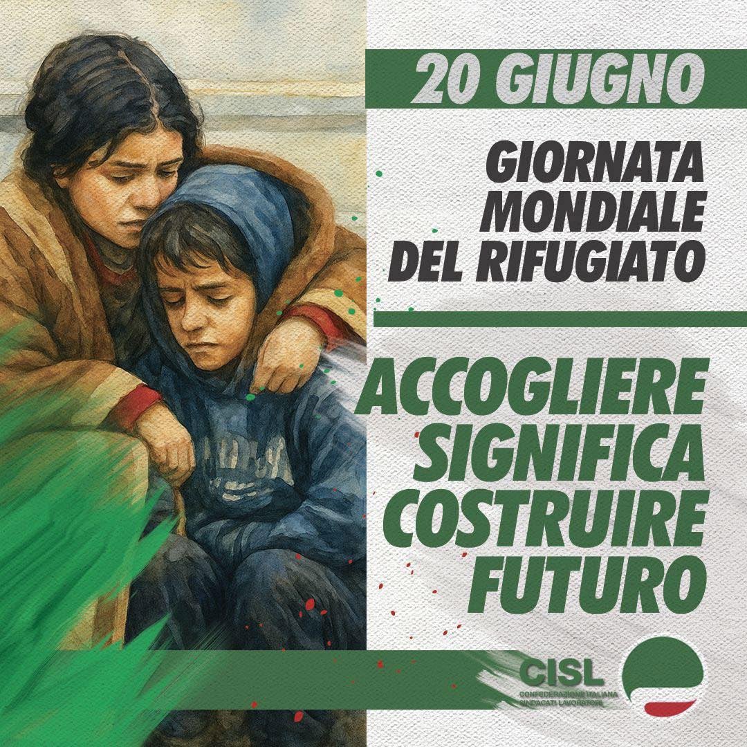 cisl_grottaglie's tweet photo. 🌍 #20Giugno | #CISL per la #GiornataMondialeDelRifugiato:
Accoglienza e integrazione siano pilastri di una società giusta.
📊 In Italia solo il 21% dei rifugiati ha un lavoro stabile.
Serve più inclusione, formazione e diritti.
#Diritti #Lavoro #Solidarietà https://t.co/EcidYRT4r3