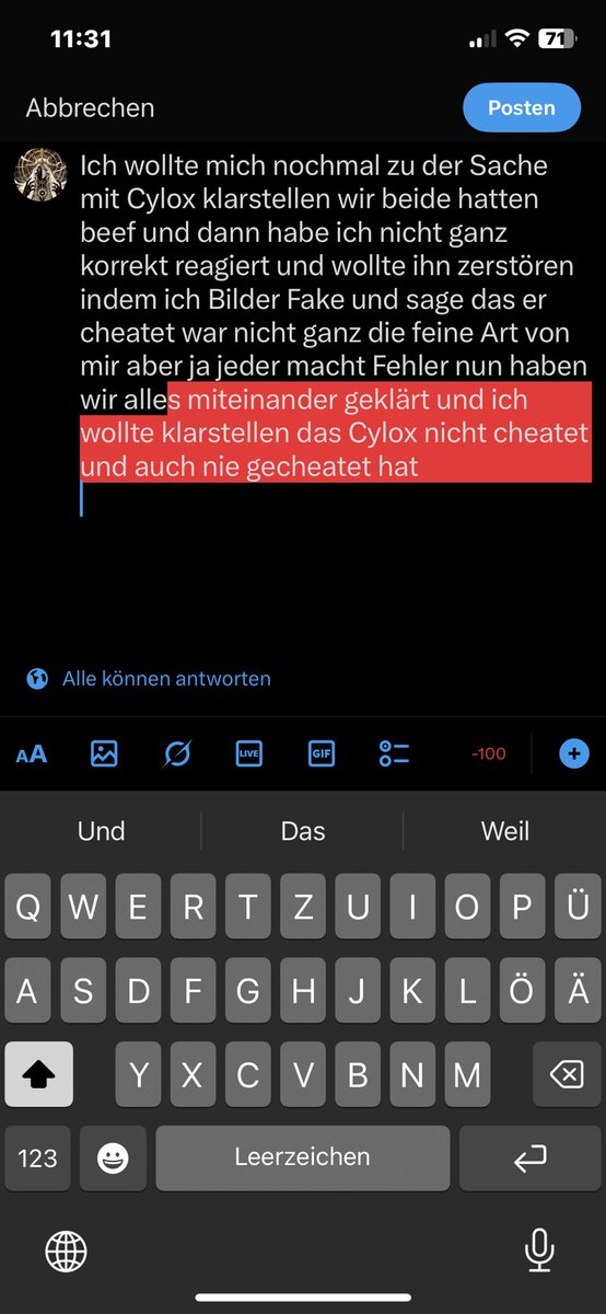 Klarstellung zu cylox