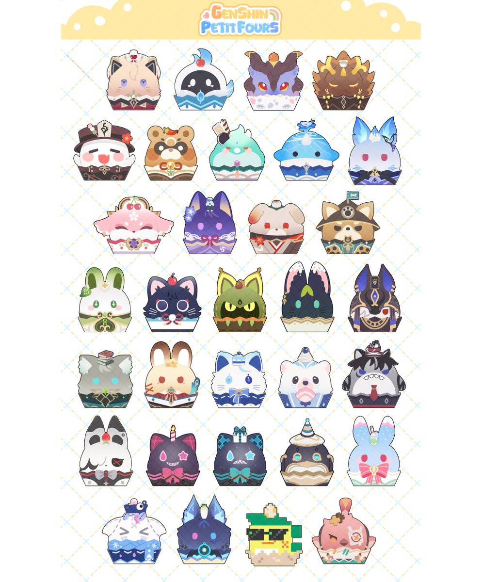 #原神 #GenshinImpact
genshin desserts ver.2 🧁✨