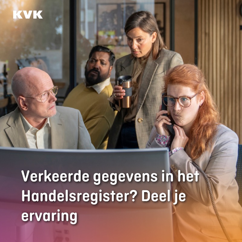 Had jij ooit problemen doordat je KVK-gegevens niet klopten?
👉 Deel je ervaring. Zo help je anderen.

kvk.nl/veilig-zakendo…