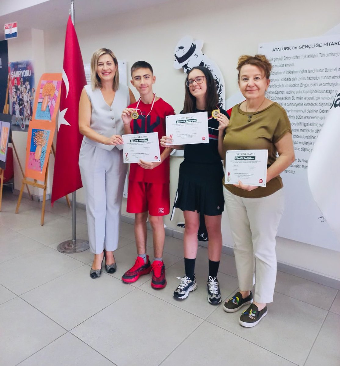 CRYPTOMATH Şifreleme Matematik Yarışması’nda Türkiye ikincisi olan takımımızı tebrik ediyor,başarılarının devamını diliyoruz🏅