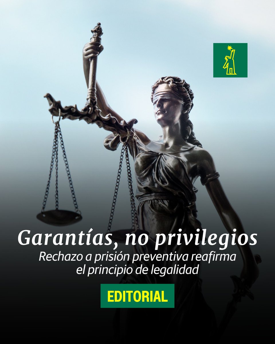 DiarioLibre's tweet photo. 🖋 | #Editorial | La prisión preventiva no es un castigo anticipado ni debe aplicarse como respuesta automática a la gravedad de un hecho.

🔗https://t.co/qcsN4UQcoY

#DiarioLibre #DLOpinión https://t.co/k9ockgPpzU