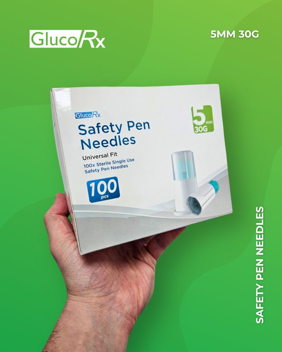 Maximum safety and ultimate comfort 🛡️

Engineered for comfort, reliability, and peace of mind, our GlucoRx Safety Pen Needles are fully compatible with all insulin and weight-loss pens ✅😍

Order yours today by clicking the link in our bio 📲

#DiabetesCare #Type1 #Type2