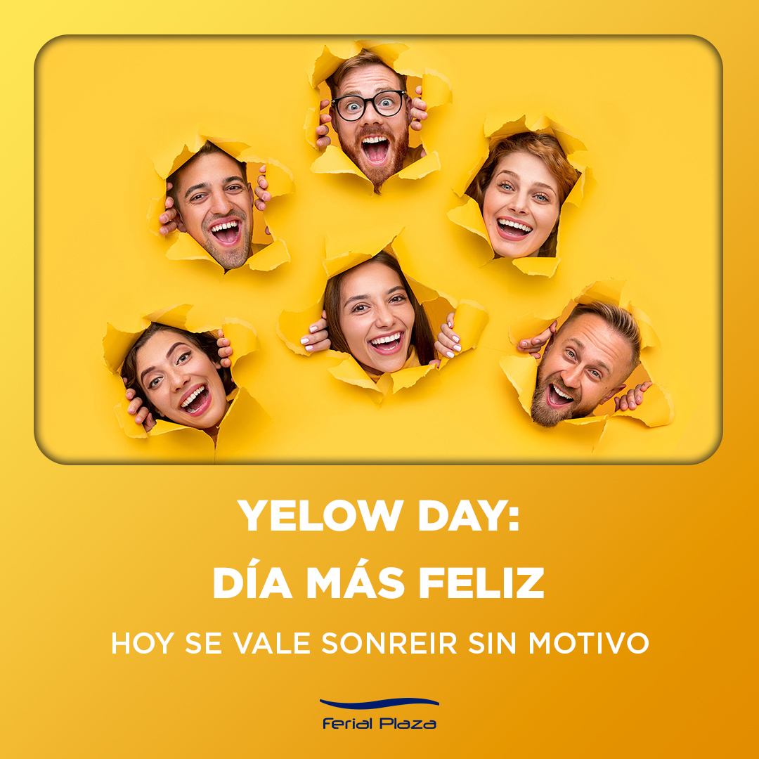 Hoy el sol brilla más fuerte porque… ¡es el #YellowDay! ☀️💛
En Ferial Plaza celebramos el día más feliz del año con moda, risas y planes para todos 🎉
¿Tú cómo lo vas a celebrar? 🛍️🎬

#FerialPlaza #DíaFeliz #GuadalajaraShopping #ConectadosContigo