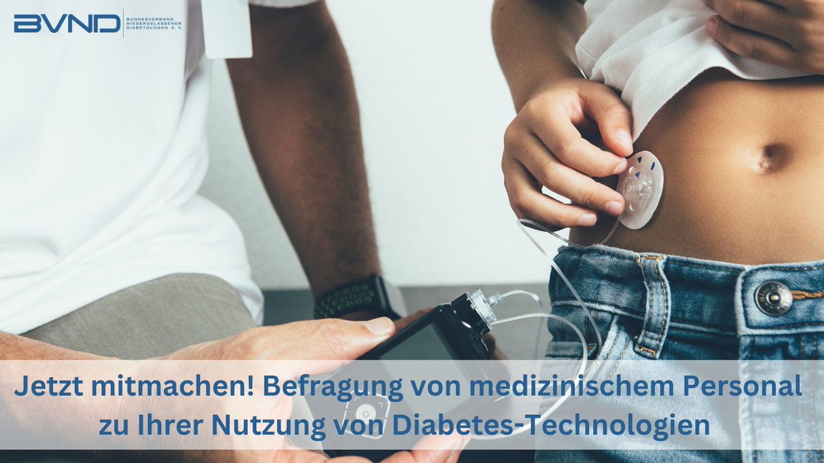 Welche spezifischen Systeme finden in der Versorgung von Menschen mit Tp-2-Diabetes Anwendung? Aktuelle Befragung der Universität Leipzig von Medizinnerinnen und Medizinern, die in der Diabetologie tätig sind, zu Ihrem Umgang mit Diabetes-Technologien.
umfrage.uni-leipzig.de/index.php/7437…
