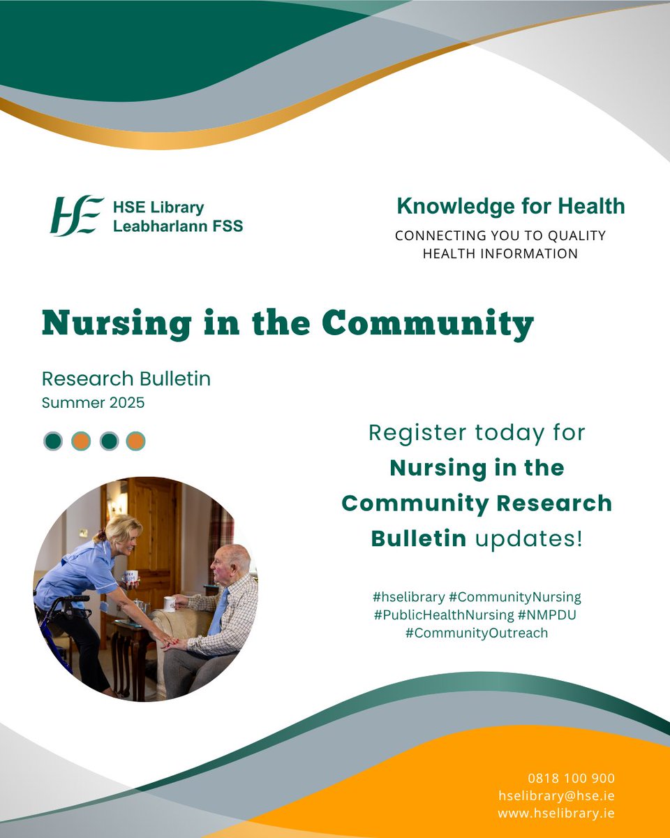 hselibrary.ie (@hselibrary) on Twitter photo New! Nursing in the Community Research Bulletin – Summer 2025 out now. Explore the latest on continence care, digital tools, loneliness in older adults & more: bit.ly/4leExjO
#HSELibrary #CommunityNursing
<a href="/NurMidONMSD/">ONMSD</a> <a href="/CNMEMayoRos/">CNMEMayoRos</a> <a href="/CNME_Donegal/">CNME Donegal</a> <a href="/CNMEGalway/">CNME Galway</a> <a href="/CNME_DNE/">CNMENorthEast</a> New! Nursing in the Community Research Bulletin – Summer 2025 out now. Explore the latest on continence care, digital tools, loneliness in older adults & more: bit.ly/4leExjO
#HSELibrary #CommunityNursing
<a href="/NurMidONMSD/">ONMSD</a> <a href="/CNMEMayoRos/">CNMEMayoRos</a> <a href="/CNME_Donegal/">CNME Donegal</a> <a href="/CNMEGalway/">CNME Galway</a> <a href="/CNME_DNE/">CNMENorthEast</a>