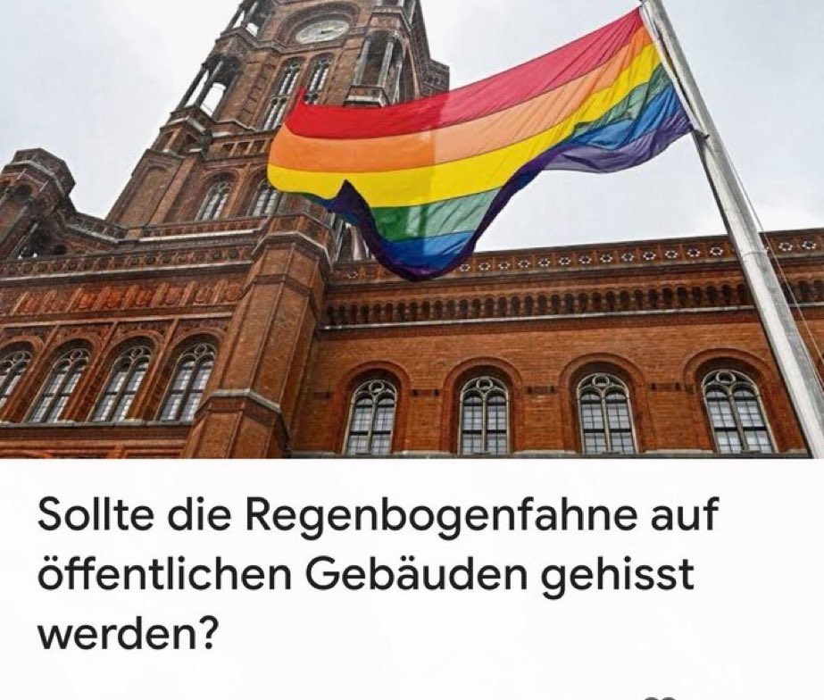 Die AfD sollte die Regenbogen-Fahne zur Parteifahne erklären, dann wäre die Frage schnell geklärt.