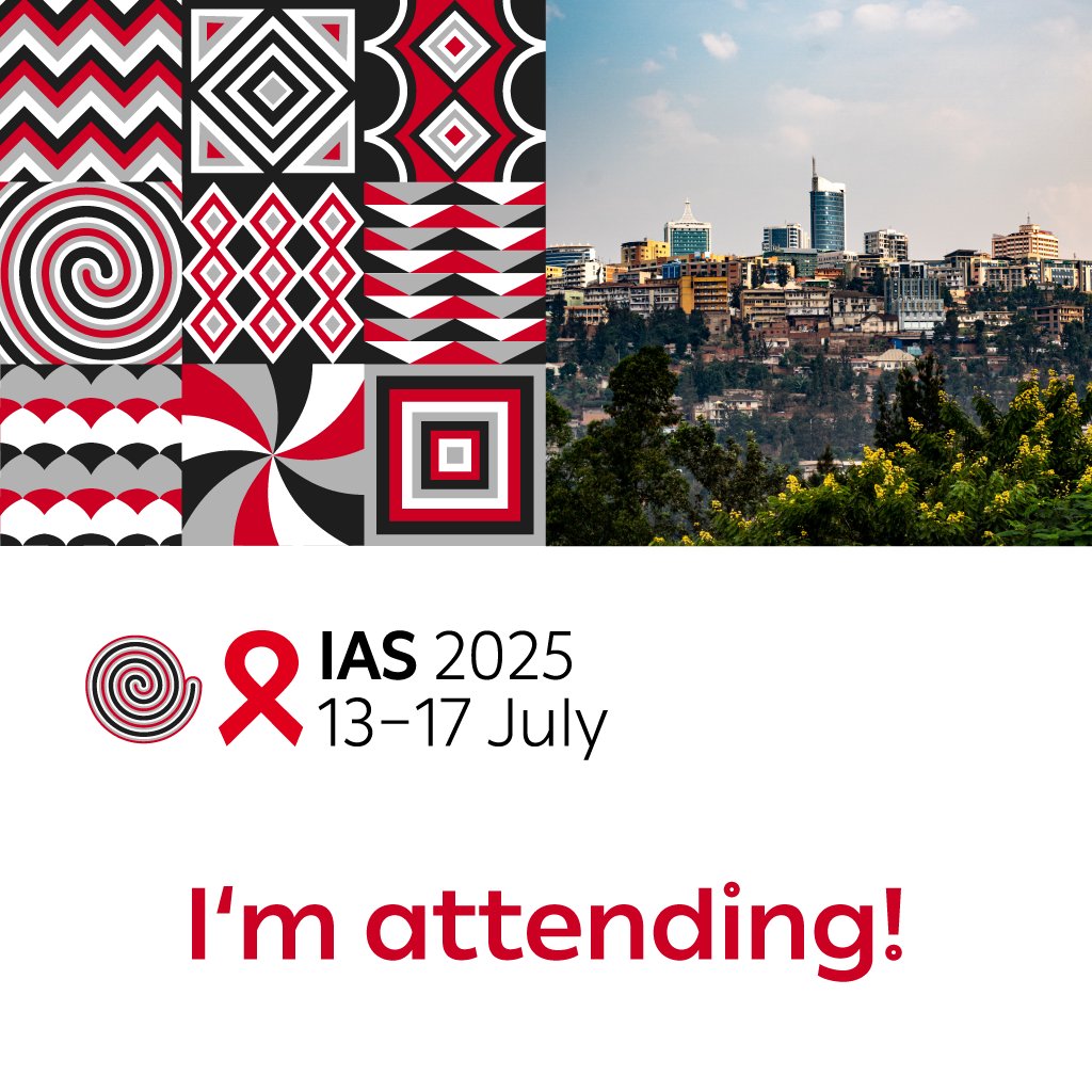 I’m attending #IAS2025 to connect with researchers, advocates and innovators to shape the future of HIV science. Join us in Kigali or virtually, from 13 to 17 July – and be a part of this pivotal moment! ias2025.org