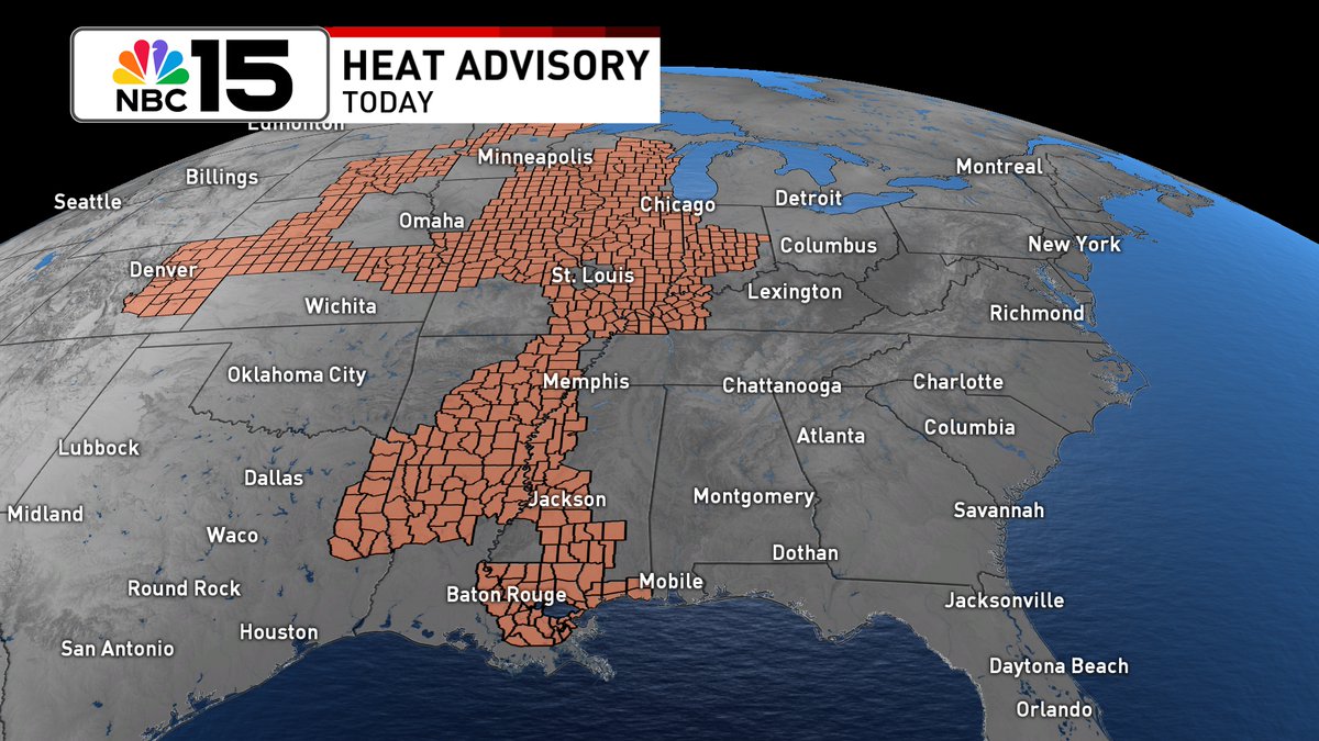 KellyFosterWX's tweet image. It'll feel like the first day of #summer 🍧🏖as highs surge into the low to mid 90s! Add in the humidity &amp;amp; heat index values will spike closer to 105 🥵♨with a chance some get closer to 110 #stayhydrated #takeiteasy @mynbc15 mynbc15.com/weather