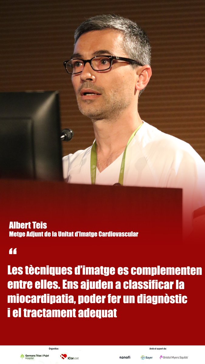 L'Institut del Cor del Germans Trias (@icorgtrias) on Twitter photo ππ ππ¨π«π§πππ ππ πππ«ππ’π¨π©πππ’ππ¬ π
ππ¦π’π₯π’ππ«π¬
π£οΈ Albert Teis: "Les tΓ¨cniques d'imatge es complementen entre elles. Ens ajuden a classificar la miocardiopatia, poder fer un diagnΓ²stic i el tractament adequat"
#iCorGermansTrias #HGermansTrias #Cardiologia ππ ππ¨π«π§πππ ππ πππ«ππ’π¨π©πππ’ππ¬ π
ππ¦π’π₯π’ππ«π¬
π£οΈ Albert Teis: "Les tΓ¨cniques d'imatge es complementen entre elles. Ens ajuden a classificar la miocardiopatia, poder fer un diagnΓ²stic i el tractament adequat"
#iCorGermansTrias #HGermansTrias #Cardiologia