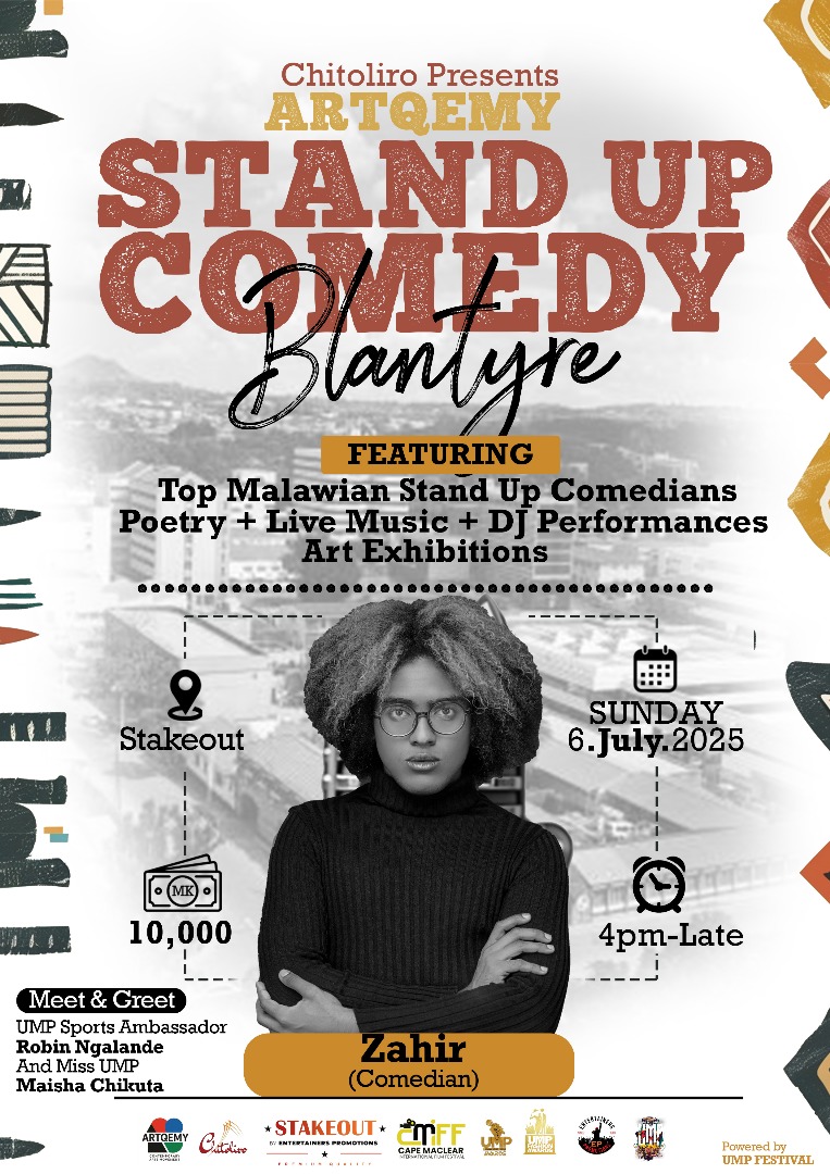 chitolirohfc's tweet photo. Zahir will take the stage on 6th July at Stakeout. No one can resist her hilarious jokes which make her one of the funniest comedians in Africa, see you there. https://t.co/UOlB5SKv74