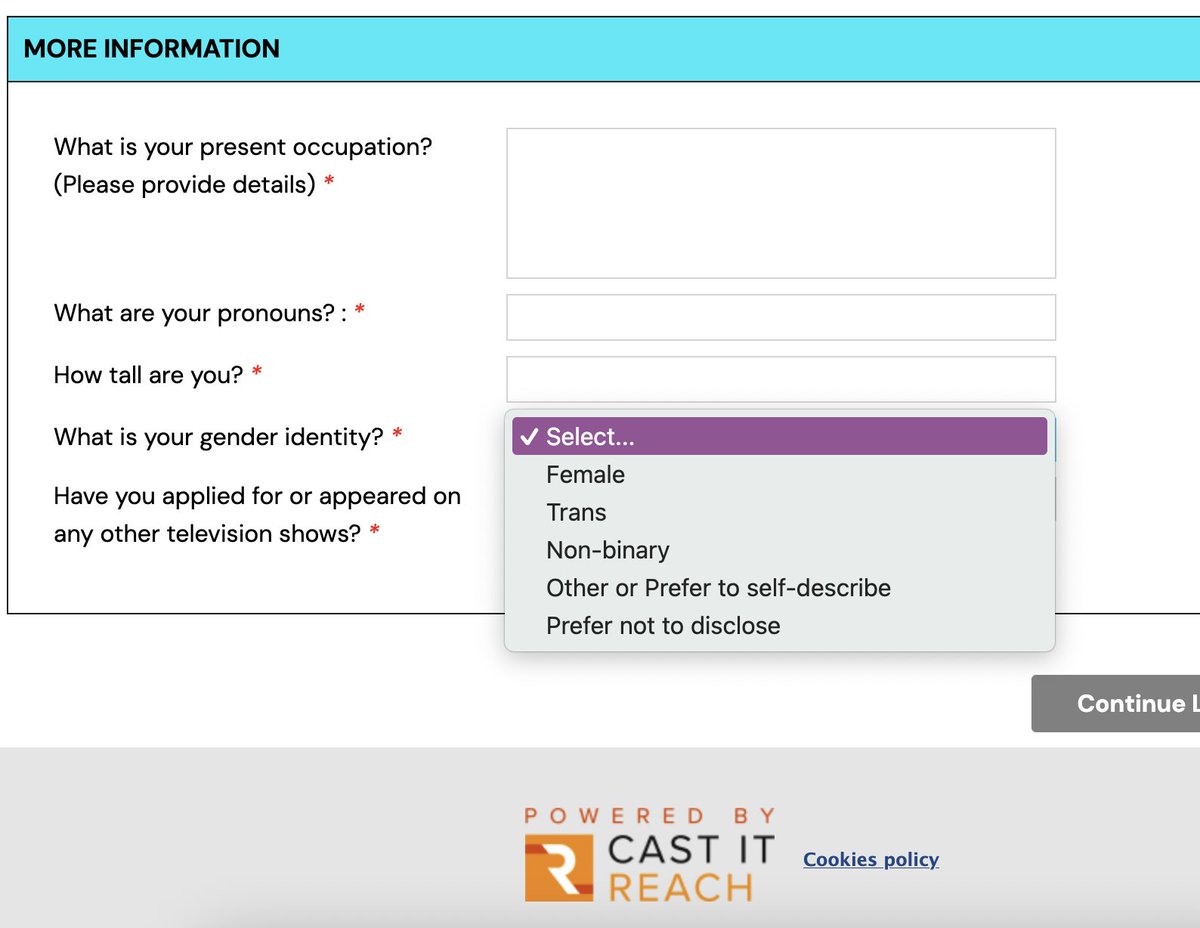 It looks like I Kissed A Girl series 2 is likely to go the same way as I Kissed A Boy. This show will appeal to young lesbians and it's giving out the irresponsible message that men can sign up based on their "gender identity".